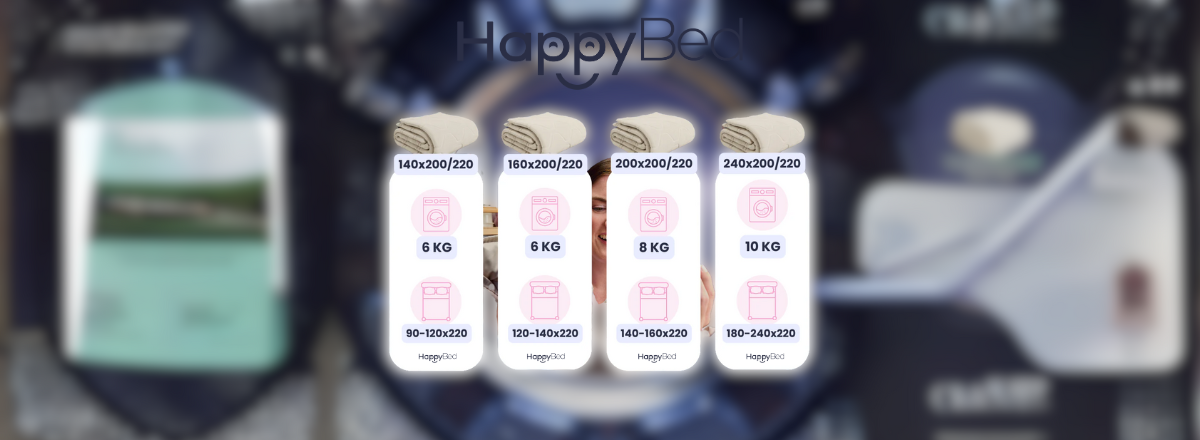 Welke maat hoesloos dekbed past bij jouw bed?