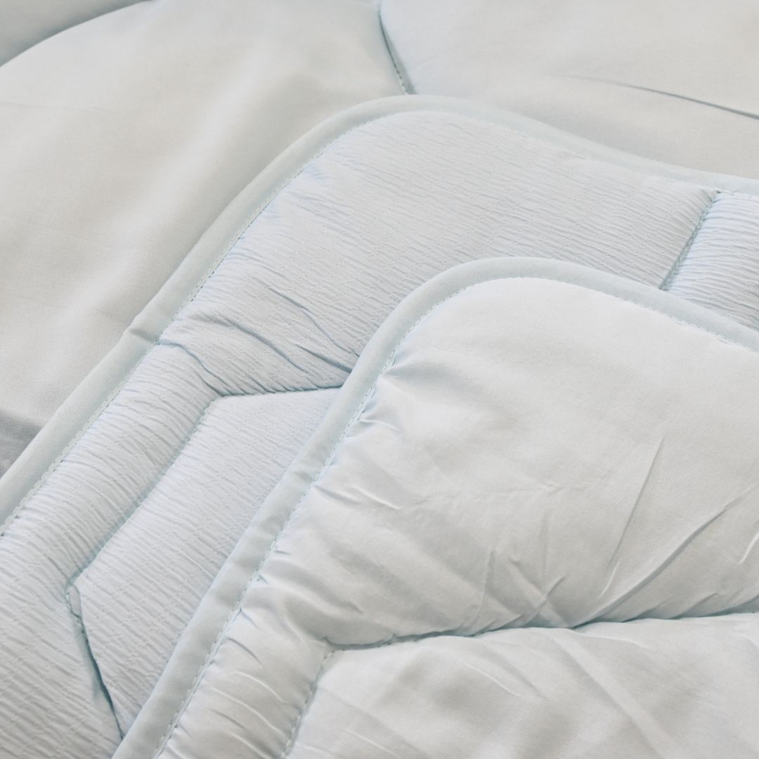 HappyBed Mousseline dekbed voor het hele jaar - Light Blue