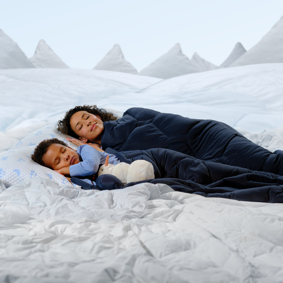 HappyBed Zomerdekbed | Cooling Navy IceSilk (Levering op 13 April)