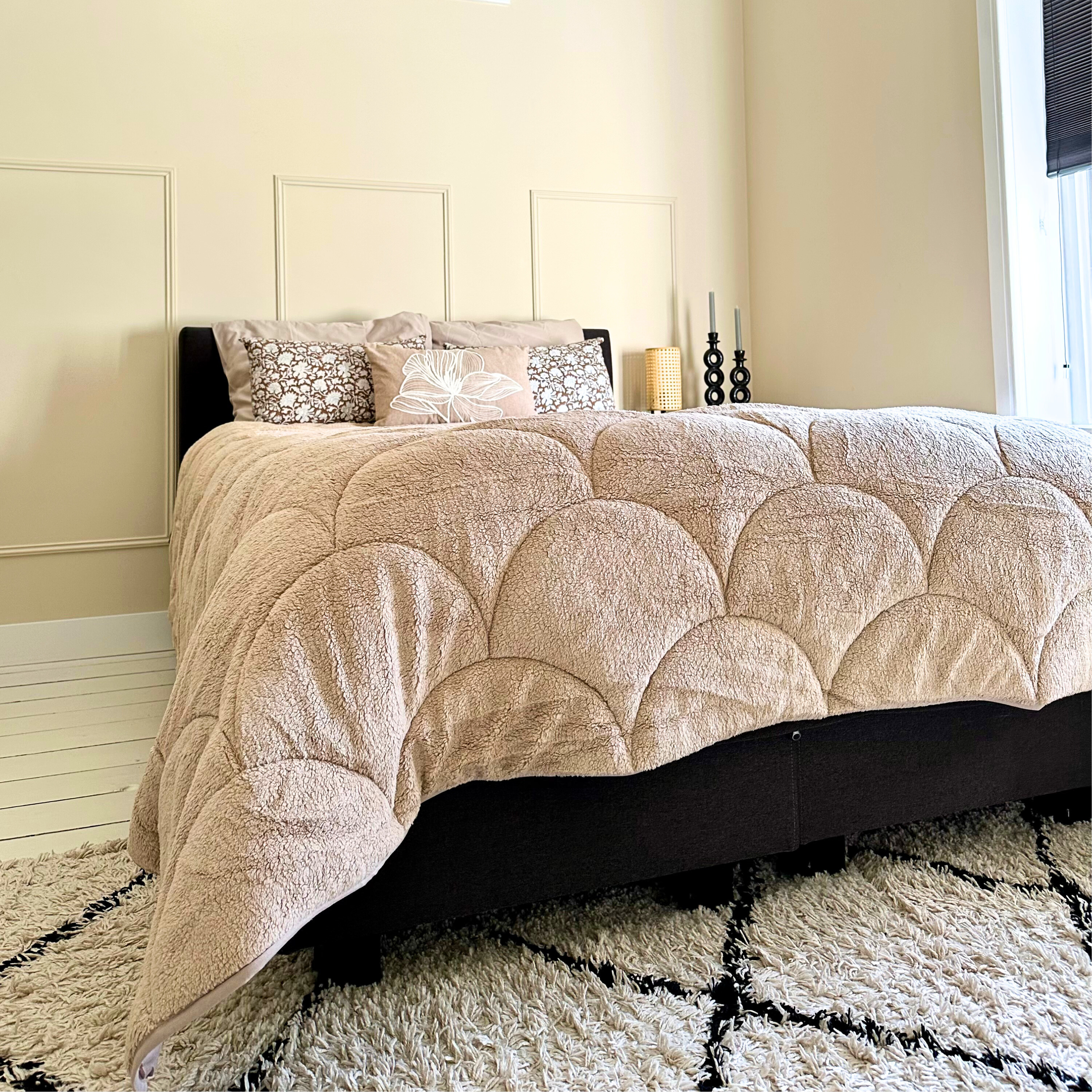 HappyBed - Teddy - Taupe - Dekbed voor het hele jaar
