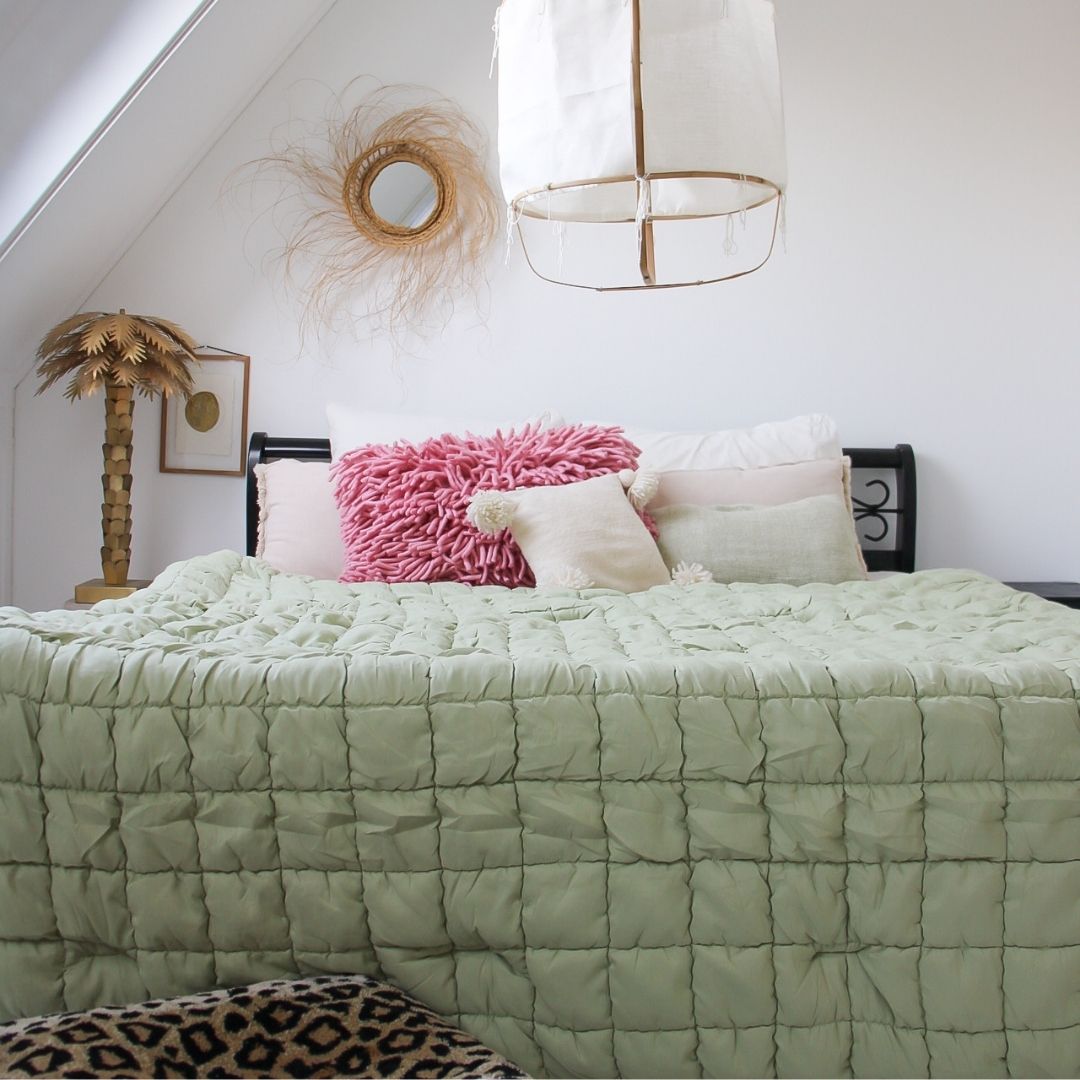HappyBed Puffy dekbed voor het hele jaar - Pistache