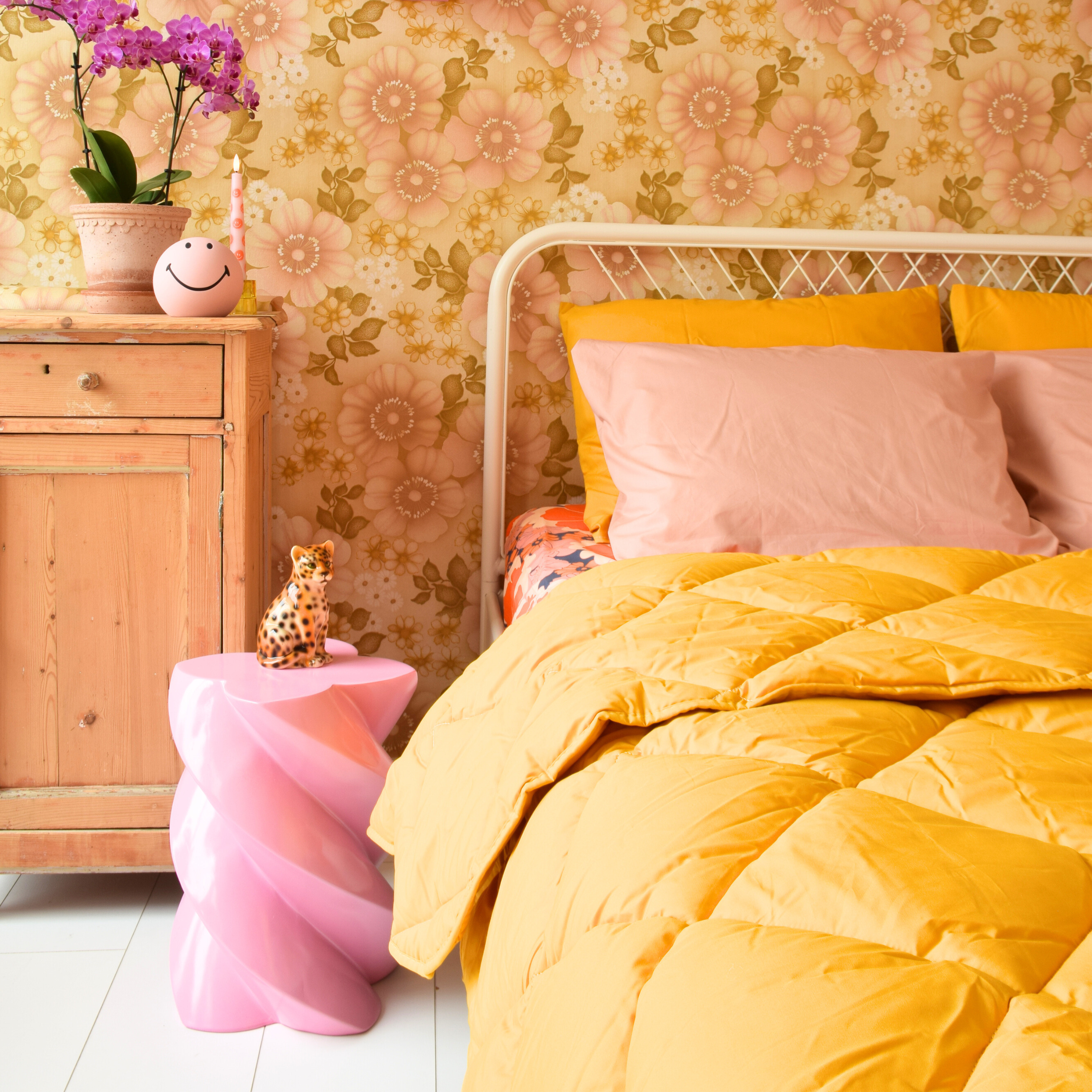 HappyBed Premium - Sevilla sunset - Dekbed voor het hele jaar - Percal katoen