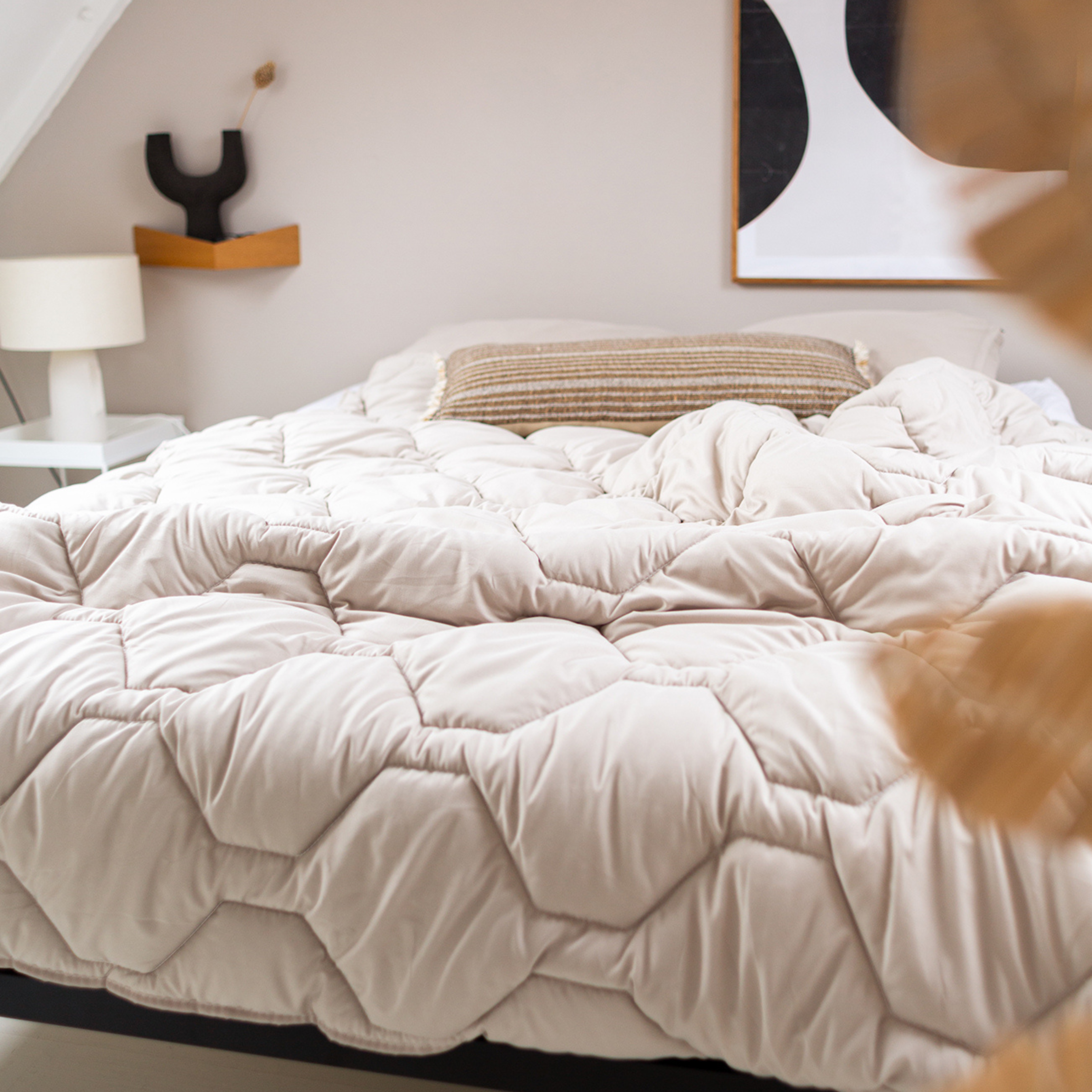 HappyBed Taupe - Für das ganze Jahr geeignet