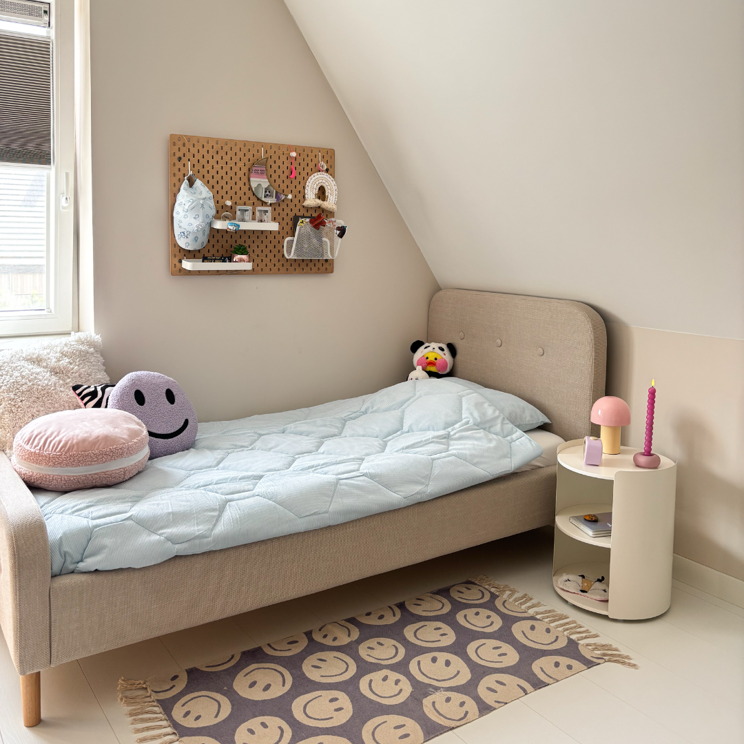 HappyBed Corduroy - Eisblau - Sommerdecke für die warmen Tage