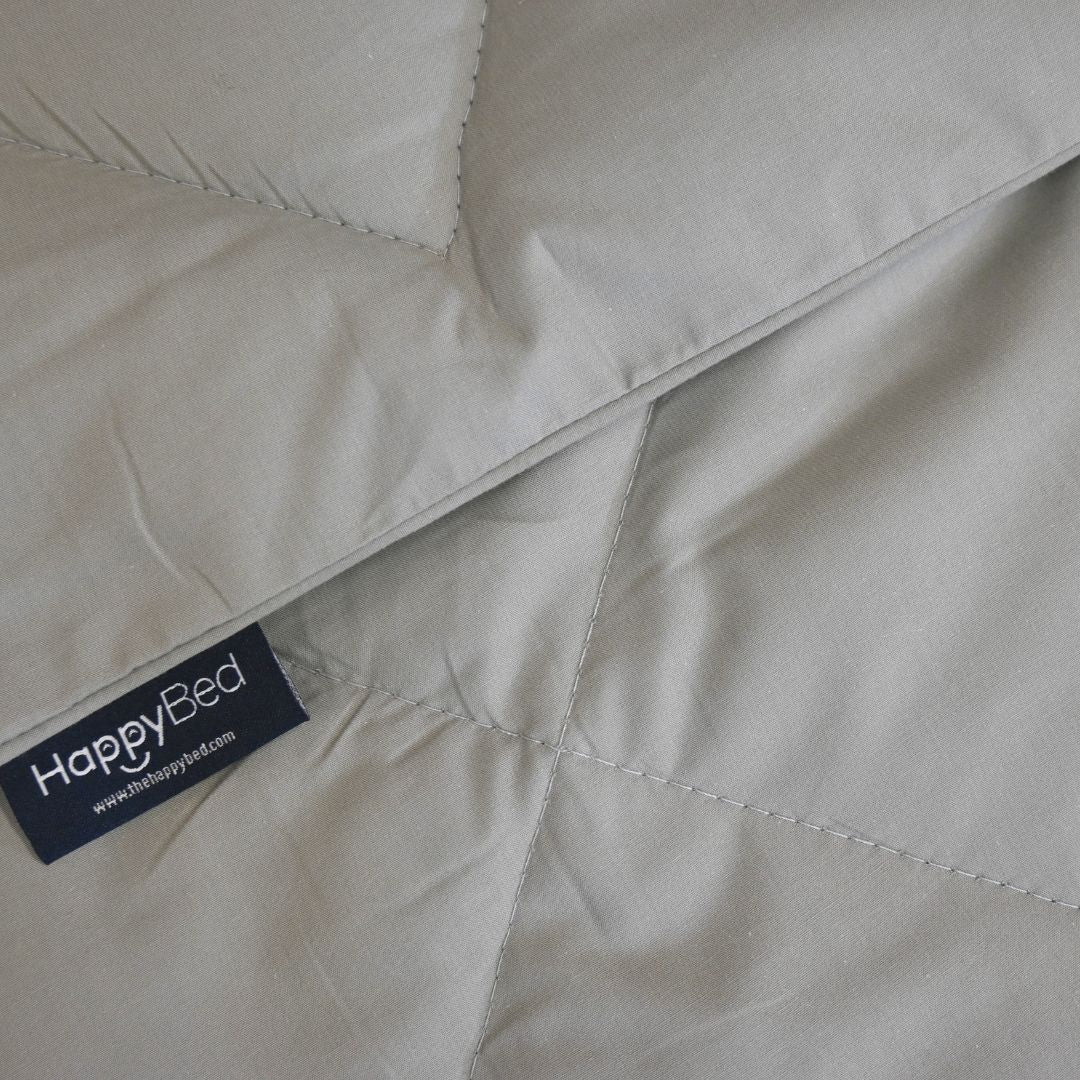 HappyBed Premium - Pebble grey - Summer duvet - Percale cotton