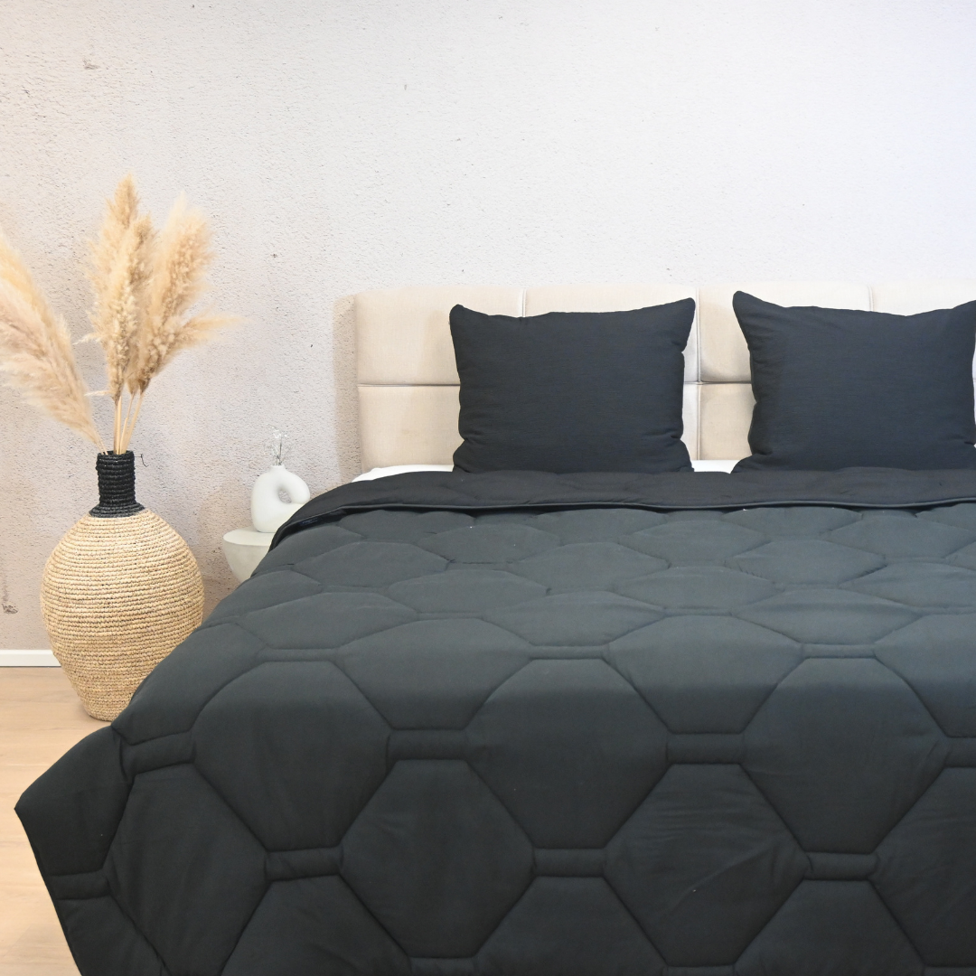 HappyBed Mousseline Black - Duvet for the whole year