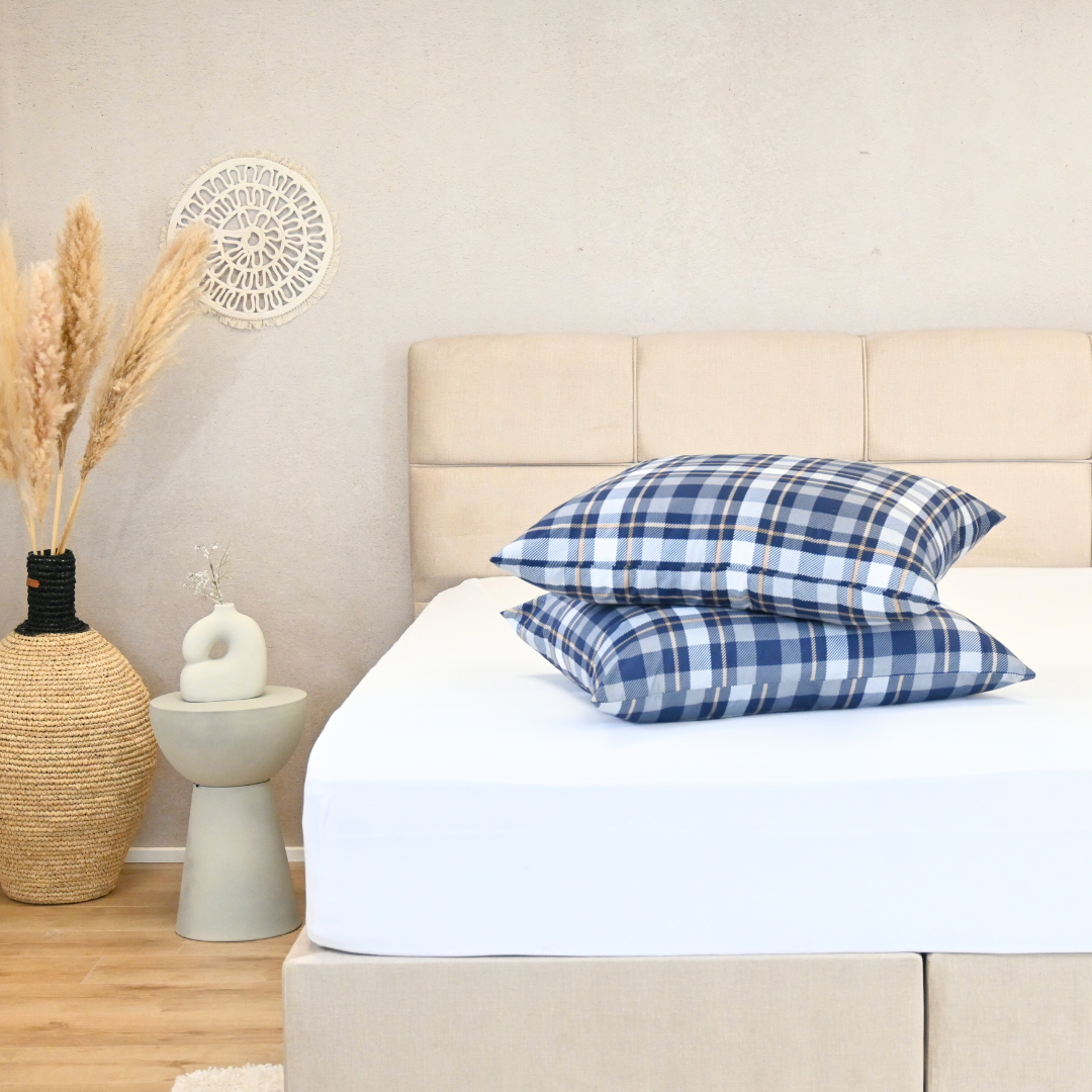 HappyBed Kissenbezug | Tartan | 2er Set
