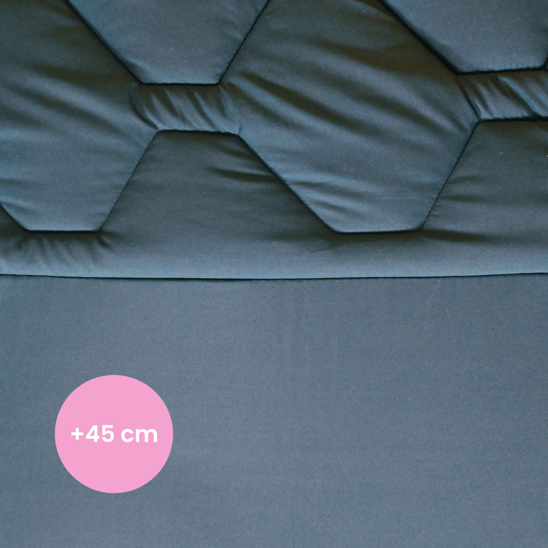HappyBed Dark Blue - Duvet for the whole year + tuck-in flap