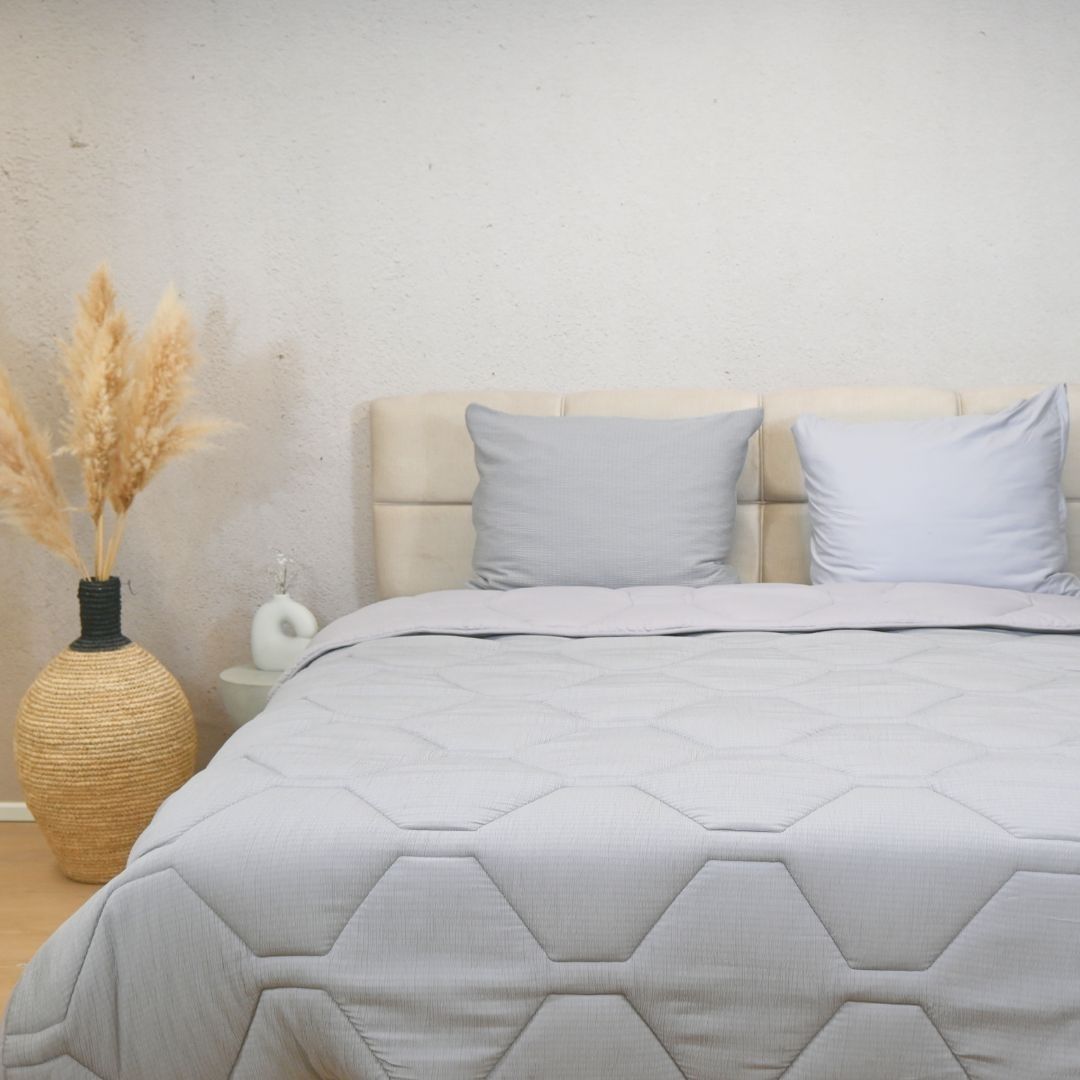 HappyBed Mousseline kussensloop set van 2 stuks - Grey