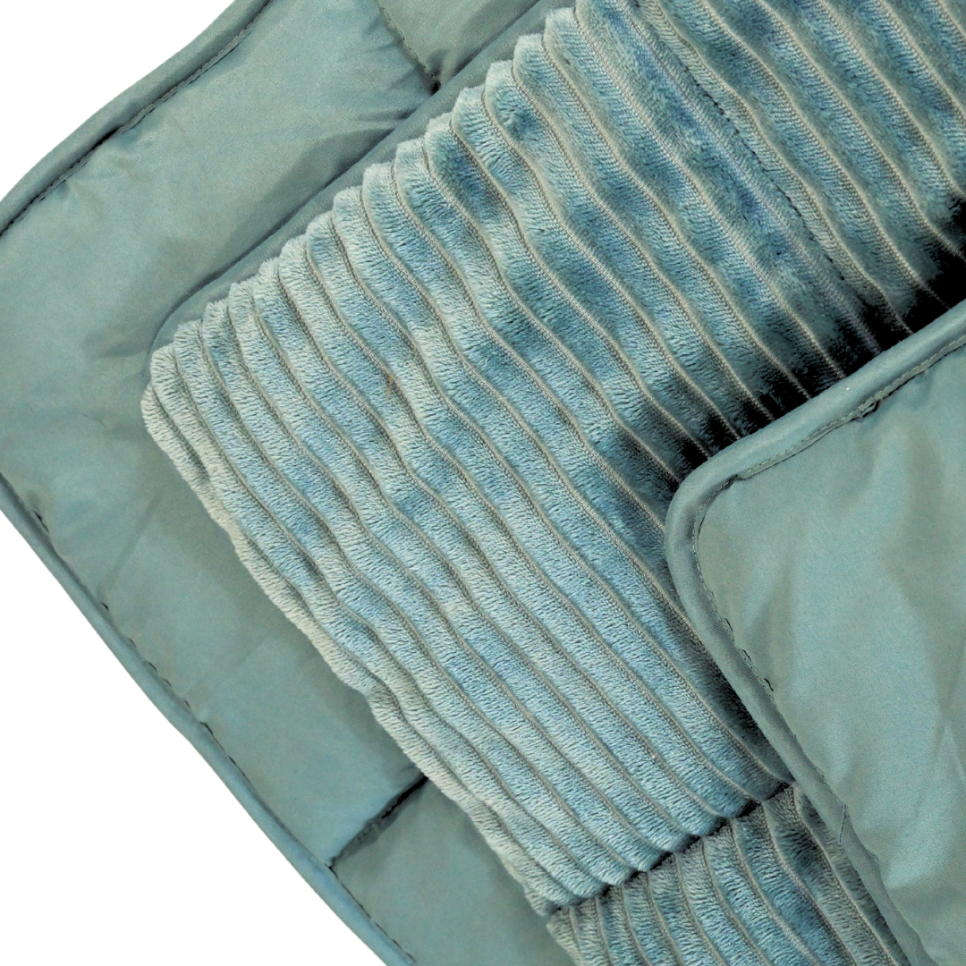 HappyBed Rib Sagebrush Green - Duvet for the whole year