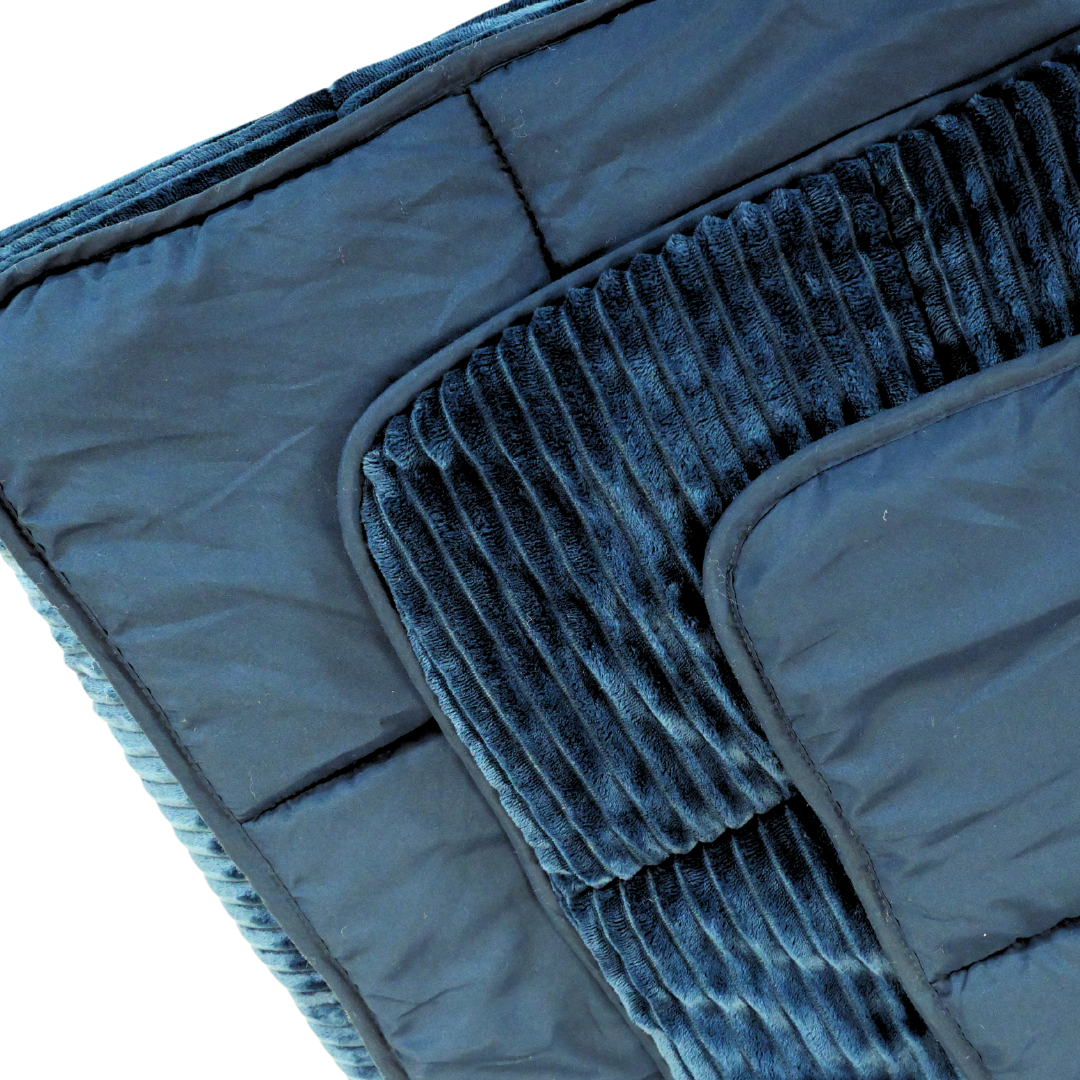 HappyBed Rib Pageant blue - Duvet for the whole year