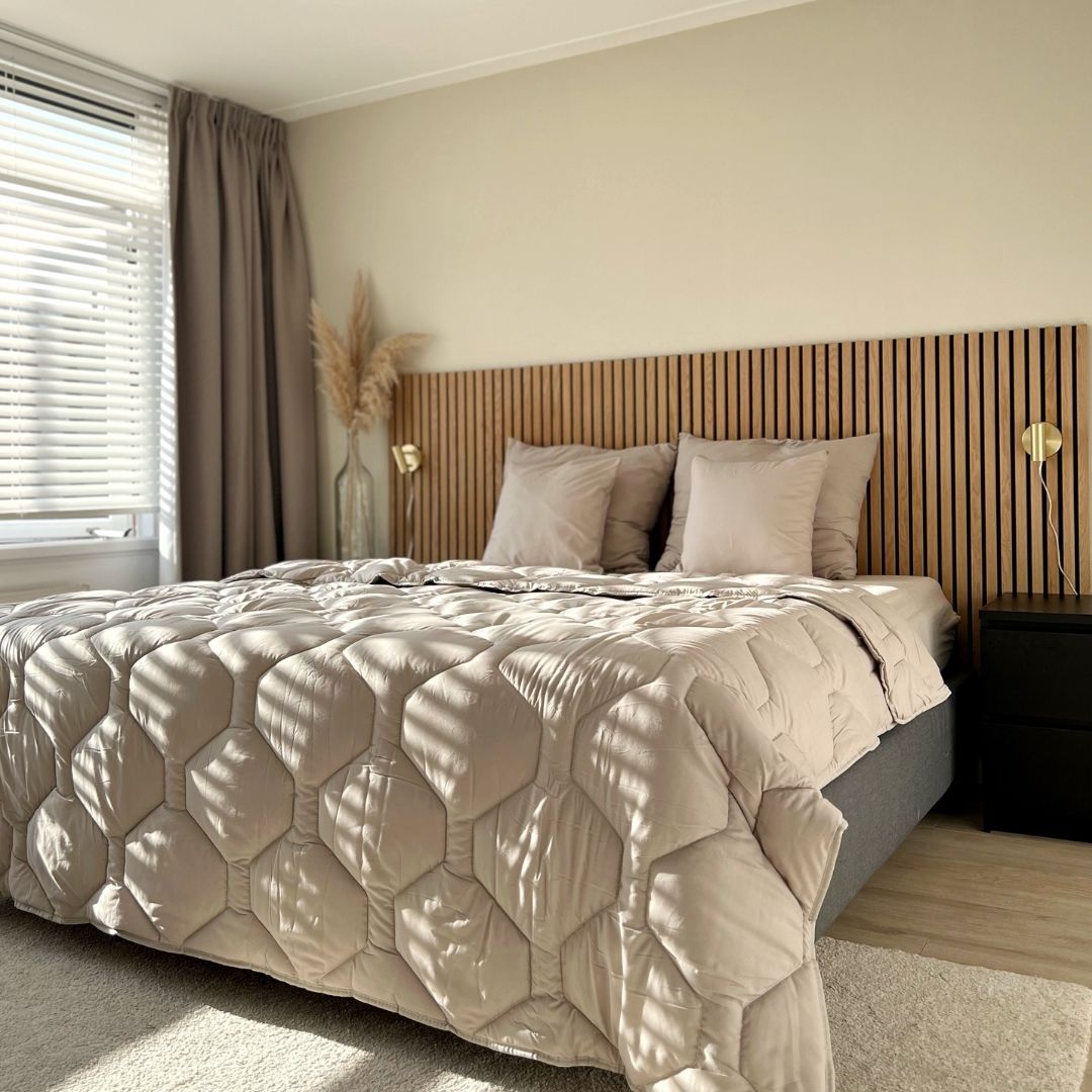 HappyBed taies d'oreiller décoratives lot de 2 pièces | Taupe
