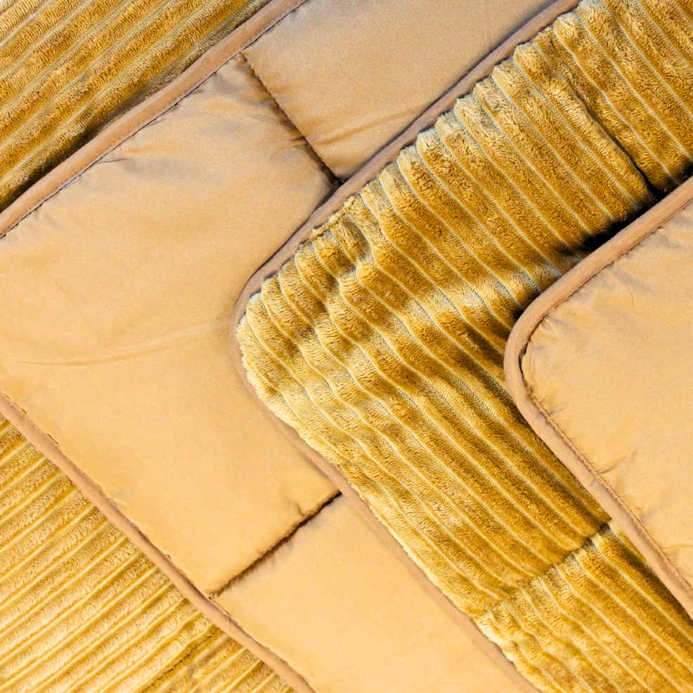 HappyBed Duvet | Ribbed Bronze Brown - For All Seasons