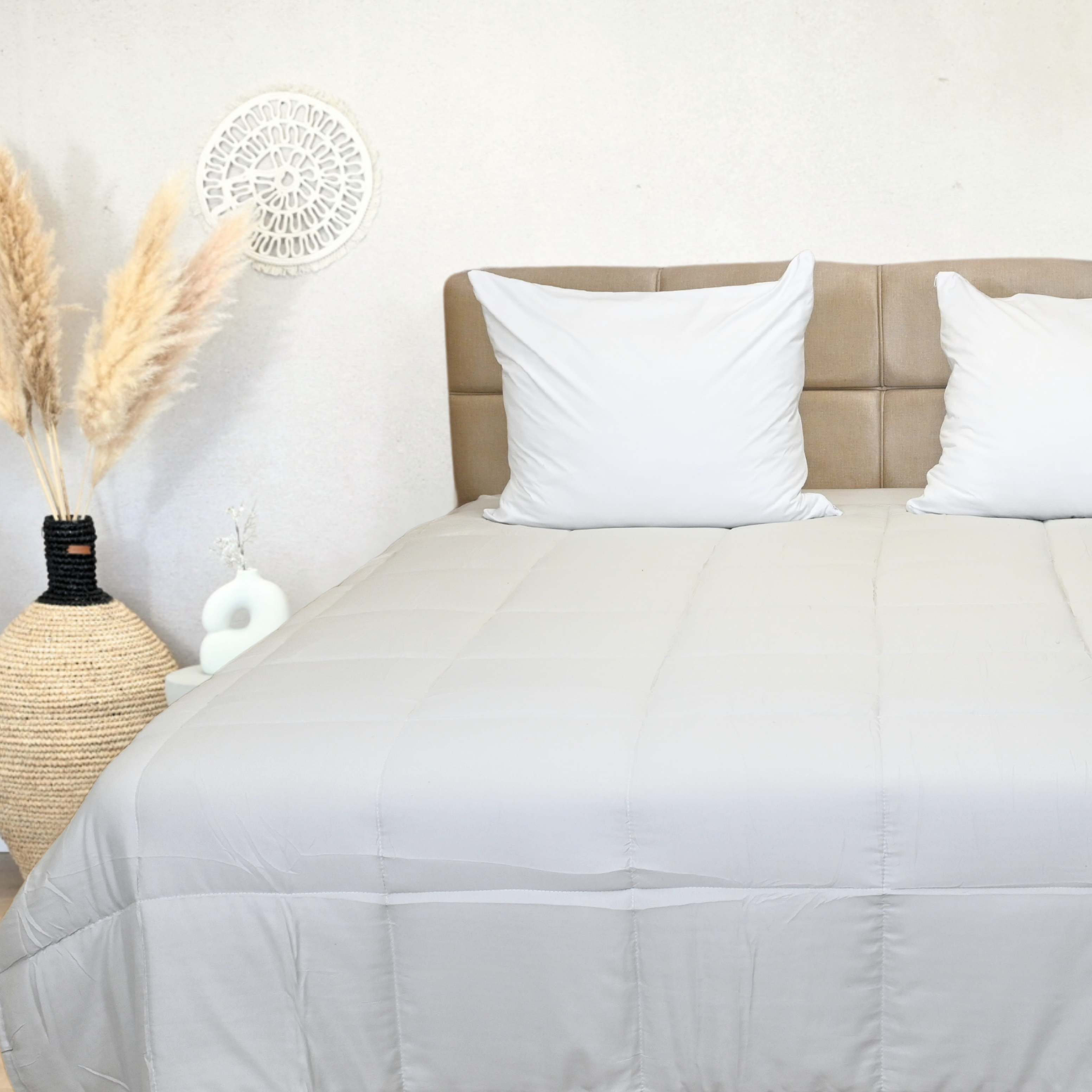 HappyBed Rib Silver Grey - Dekbed voor het hele jaar