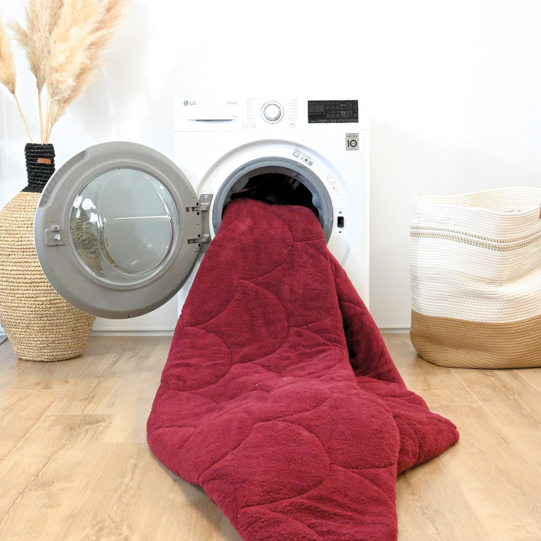 HappyBed Duvet | Teddy Bordeaux | For the whole year