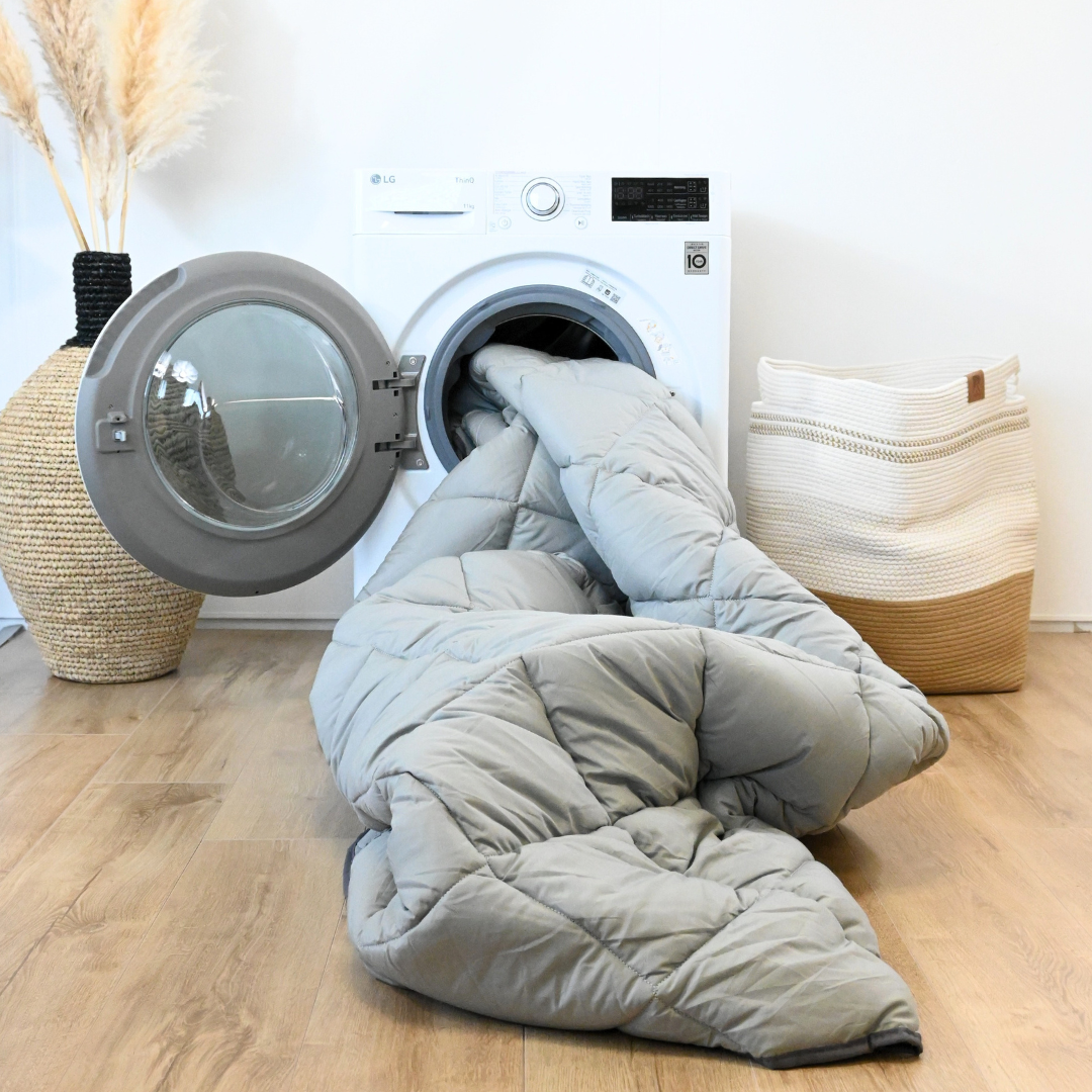 HappyBed Premium - Pebble grey - All-season duvet - Percale cotton