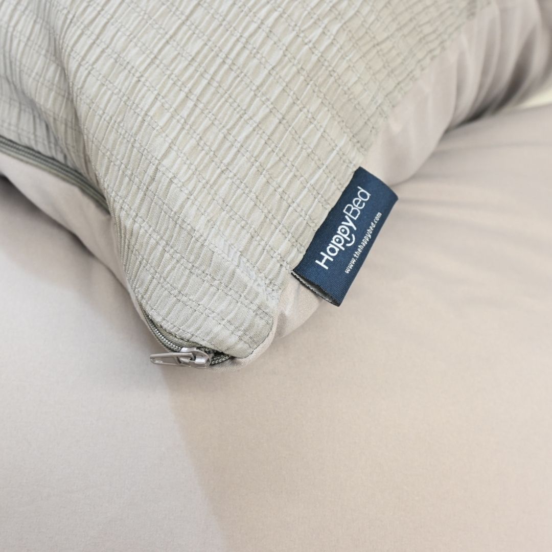 HappyBed Mousseline kussensloop set van 2 stuks - Grey