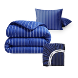 Premium bundle | Cotton sateen | Blue Stripes