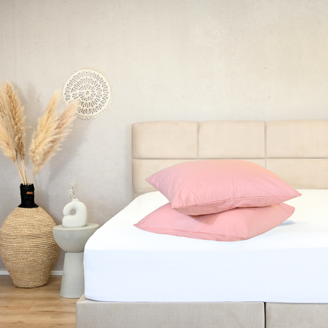 HappyBed Wafel Pattern Pink pillowcase set 2 pieces - 60x70cm - 100% cotton