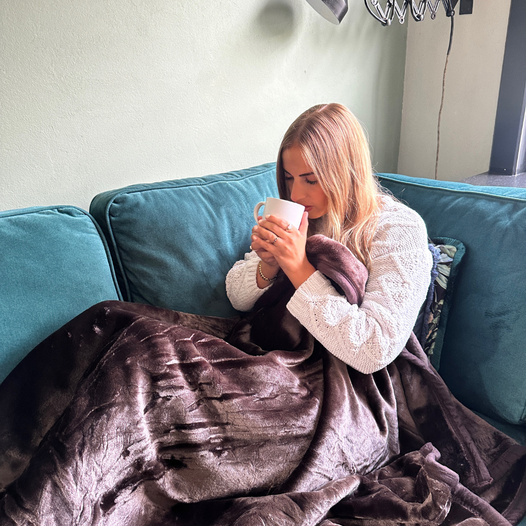 HappyBed fleece blanket - Brown - CLEARANCE
