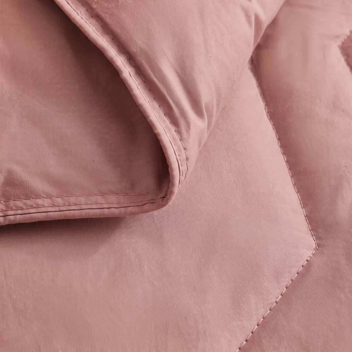 HappyBed couette lavable | Percale plumes | Vieux rose