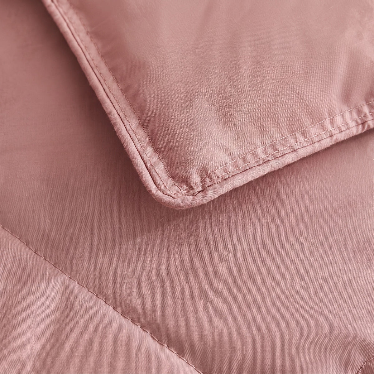 HappyBed couette lavable | Percale plumes | Vieux rose