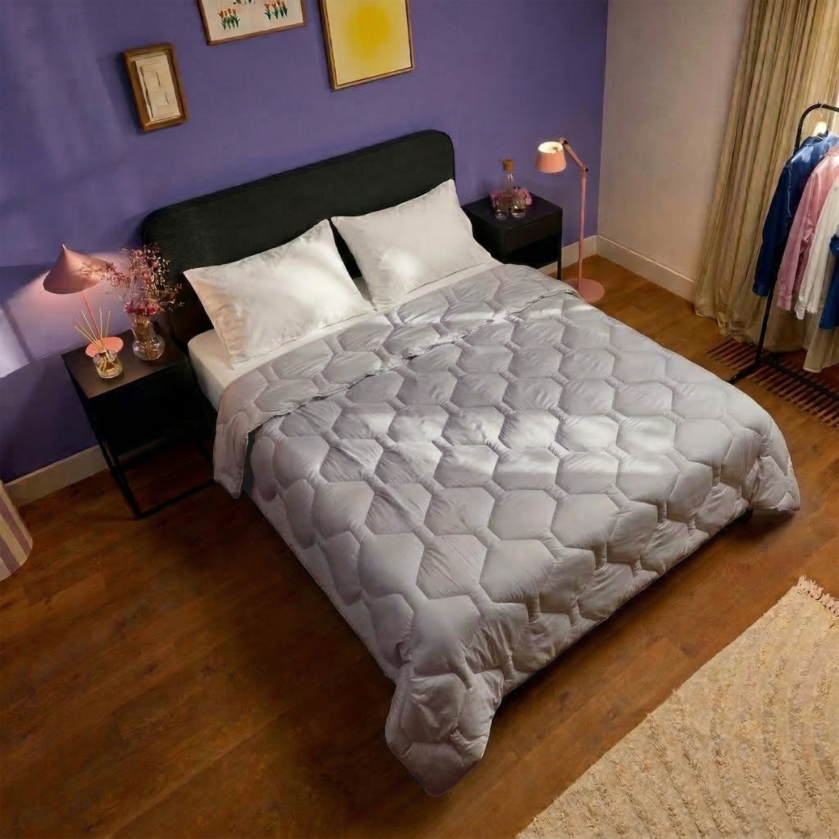 HappyBed Zomerdekbed | Cooling Grey IceSilk (Levering op 13 April)