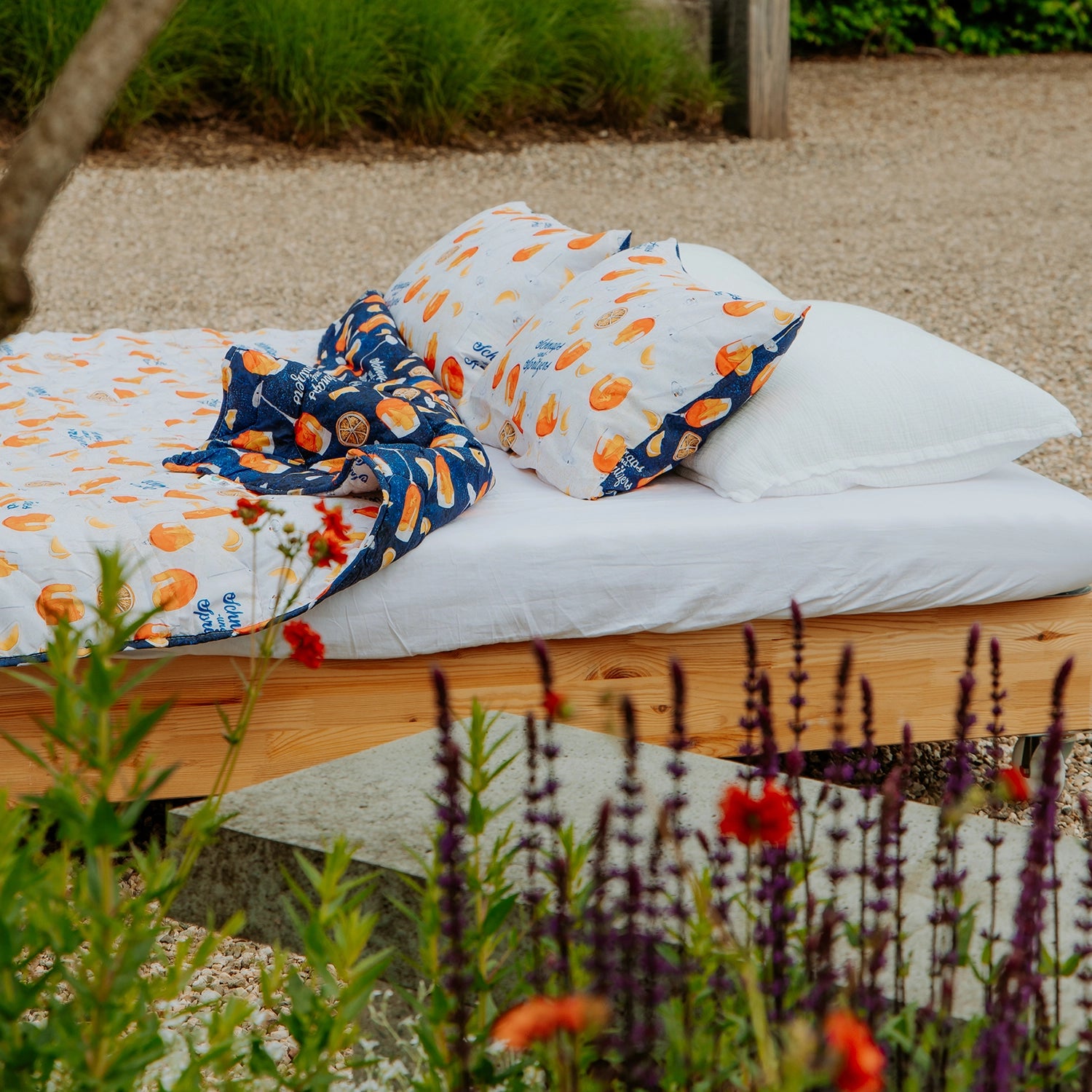 HappyBed x A fish named Fred Pillowcase | Aperol Spritz | Set of 2