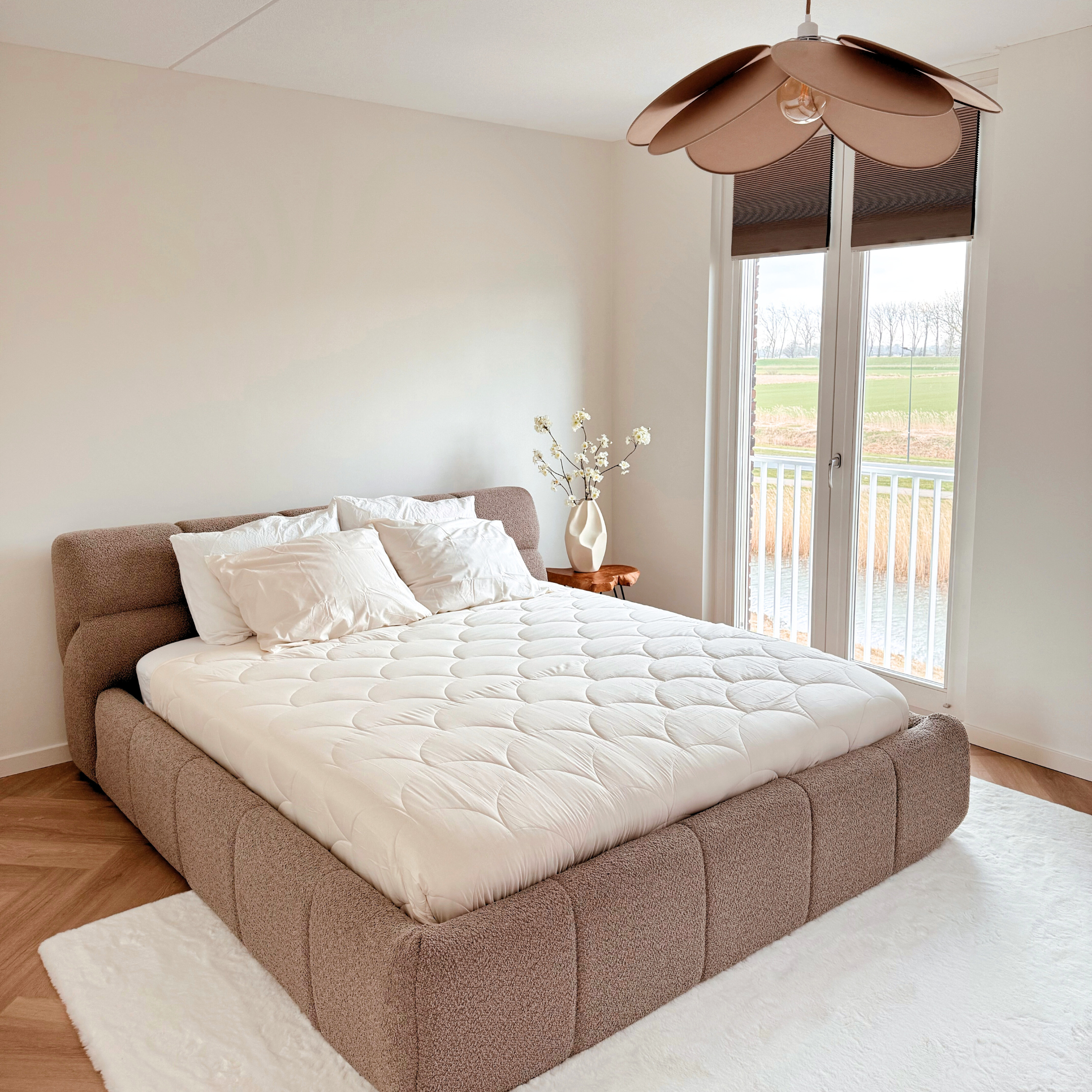 HappyBed Premium - Off white - Couette toute l'année - Percale de coton