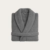 HappyBed Badjas van zachte teddystof, comfortabel en warm met ruime ceintuur en diepe zakken