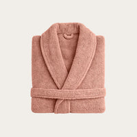 HappyBed Badjas Teddy Rose Dust zachte warme badjas met ceintuur en diepe zakken