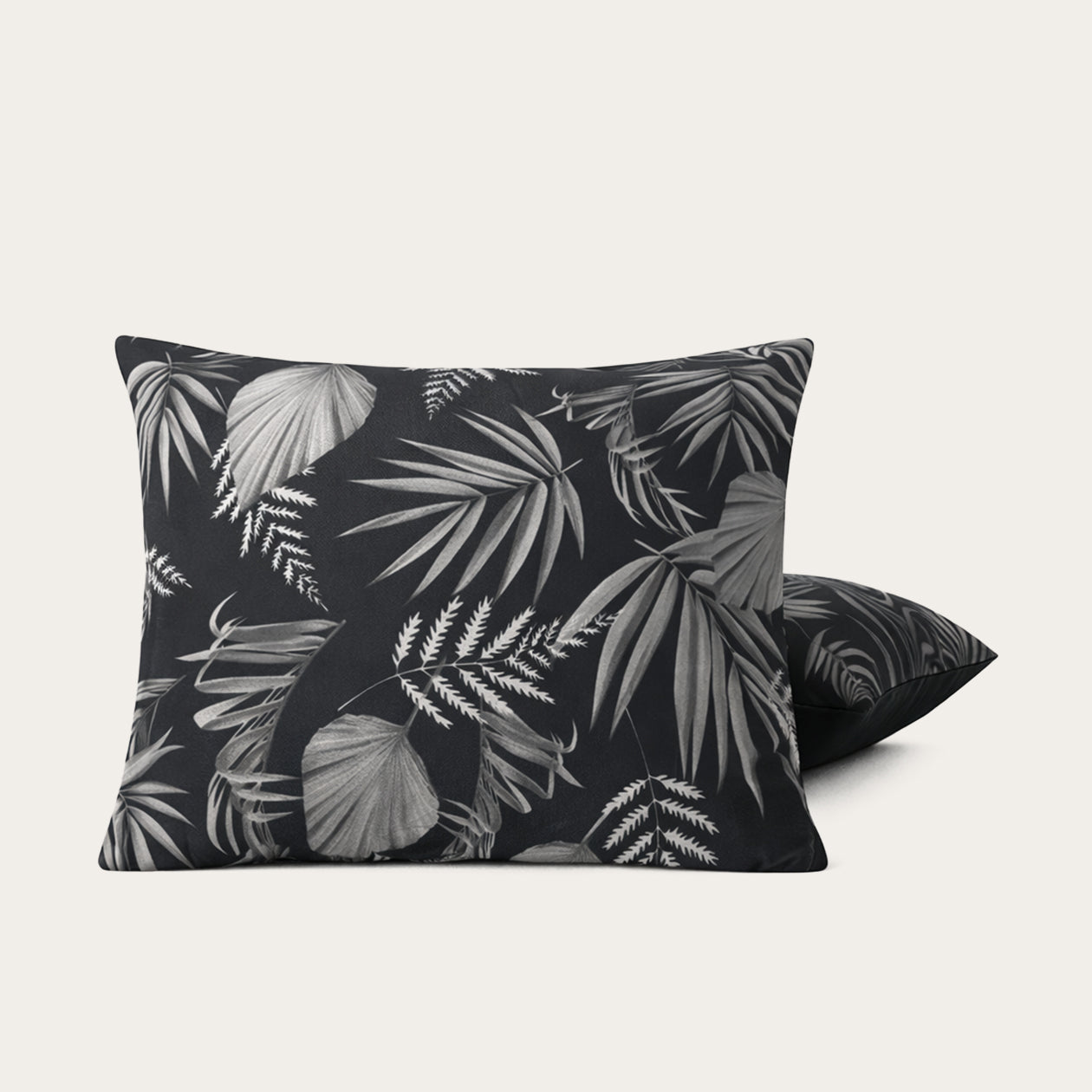 HappyBed Pillowcase | Black Leaves | Set of 2 - SKU: 8721001721115