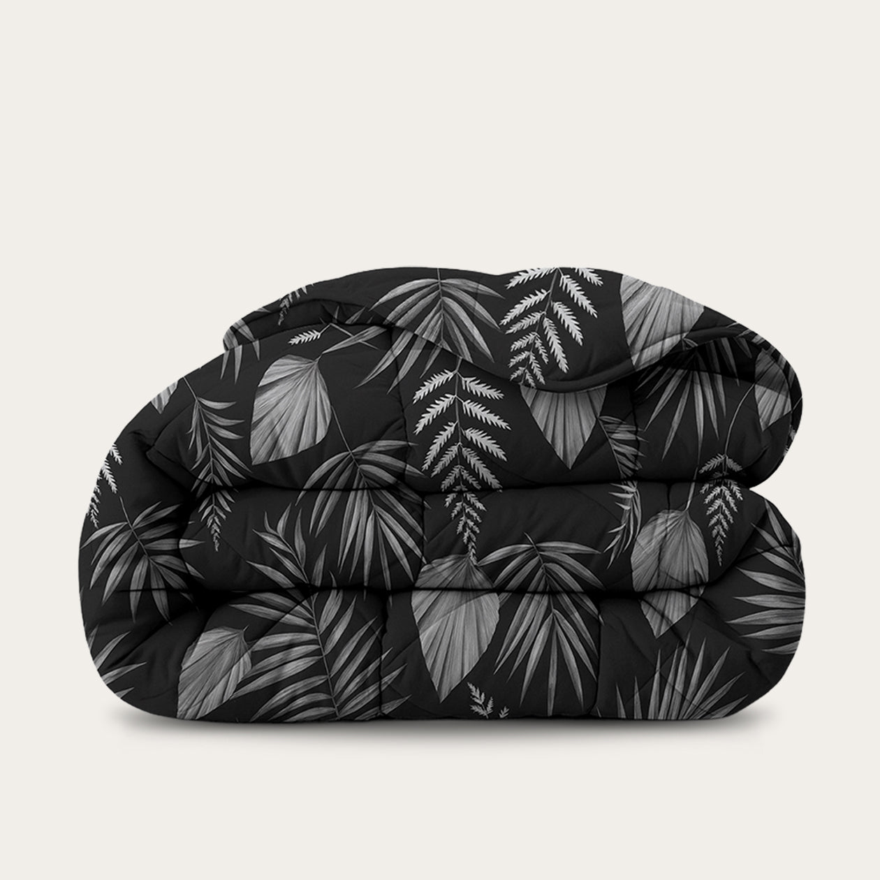 HappyBed Duvet | Black Leaves | For the whole year - SKU: 8721001720972