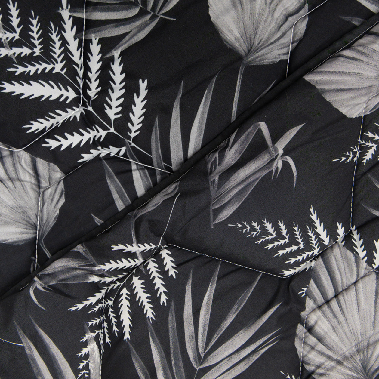 HappyBed Duvet | Black Leaves | For the whole year