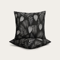 HappyBed Decorative Pillowcase | Black Leaves | Set of 2