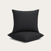 HappyBed Decorative Pillowcase | Black | Set of 2
