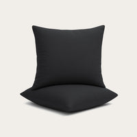 Set van 2 zwarte HappyBed sierkussenslopen met ritssluiting voor luxe comfort en stijl