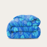HappyBed Couette | Feuilles bleues | Pour toute l'année