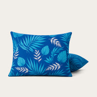 HappyBed Pillowcase | Blue Leaves | Set of 2