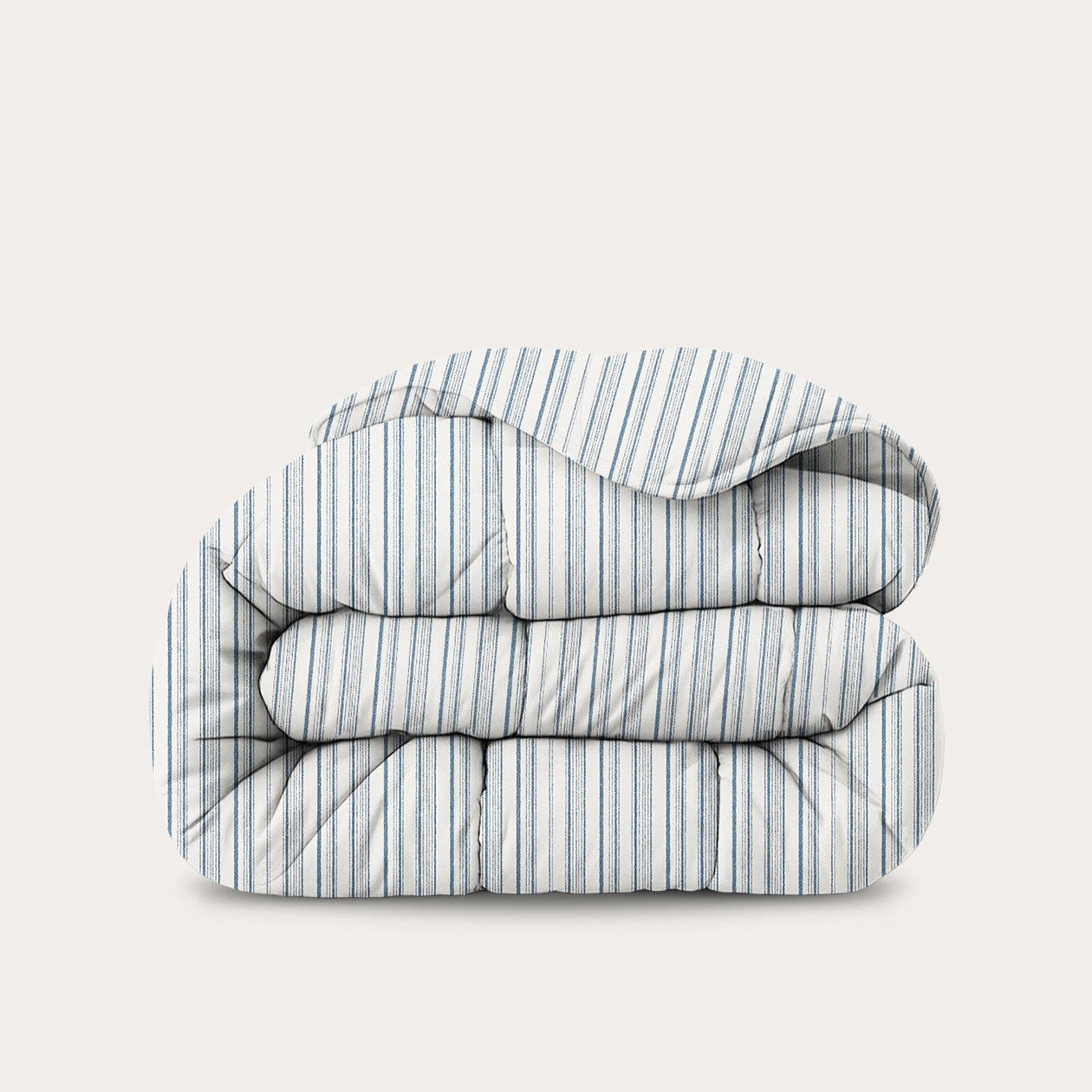 HappyBed Blue Stripes dekbed met blauwe strepen, hypoallergeen en geschikt voor alle seizoenen