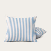 Set van 2 HappyBed kussenslopen Coastal Breeze in diep rood, 100% katoen met stijlvolle hotelsluiting voor luxe comfort en onderhoudsgemak
