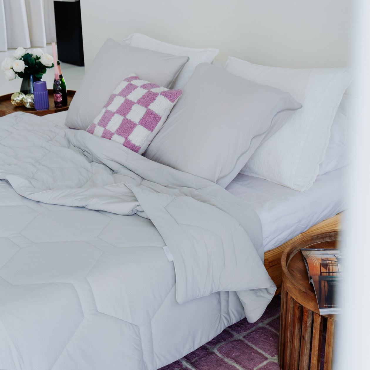 HappyBed Pillowcases | Cooling Grey