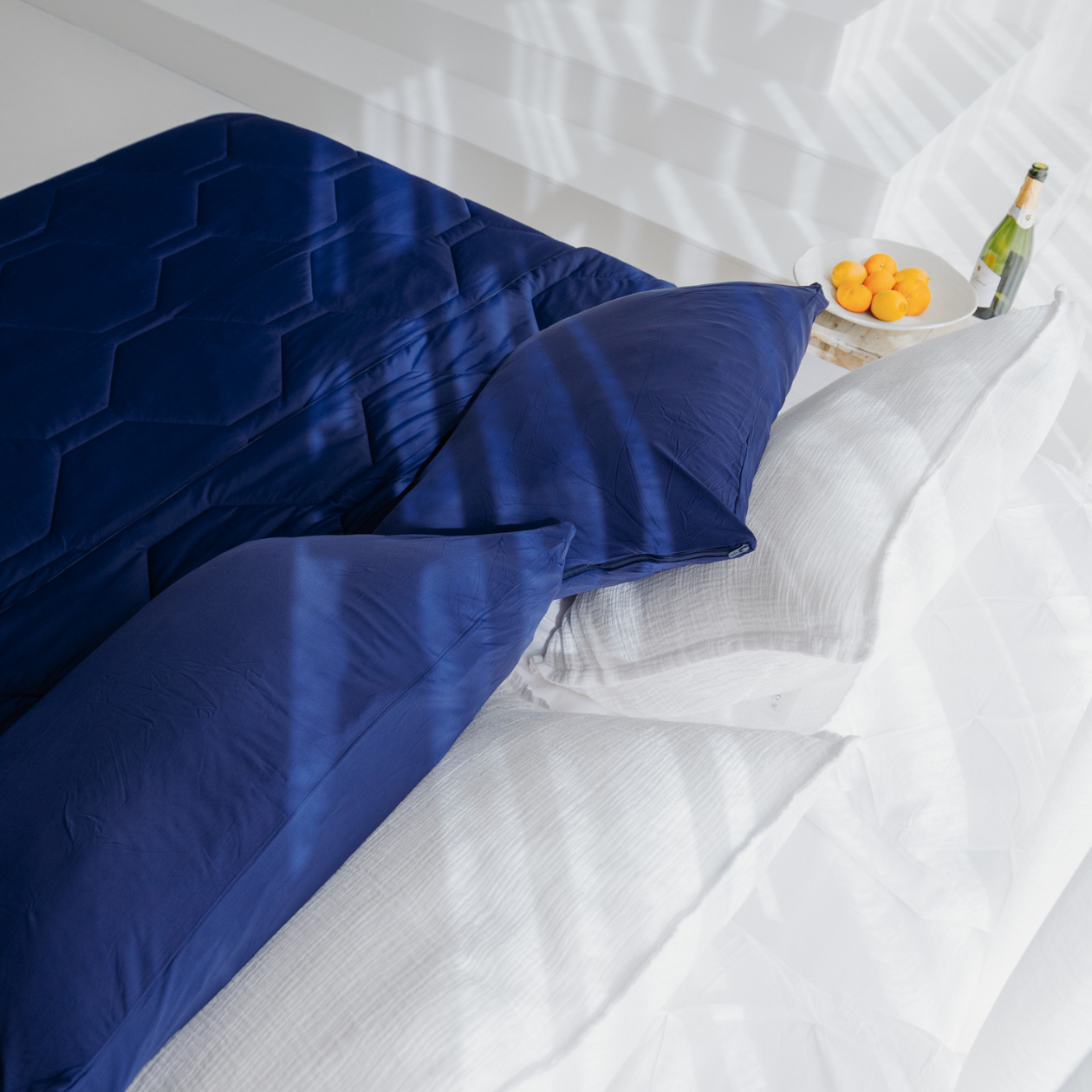 HappyBed Pillowcases | Cooling Navy