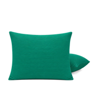 HappyBed kussensloop set van 2 in smaragdgroen corduroy met ritssluiting