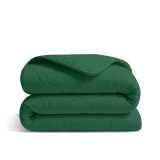 HappyBed Corduroy all season dekbed emerald groen zacht en ademend