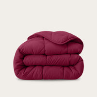 HappyBed Crimson Plum dekbed in diepe roodpaarse kleur voor het hele jaar gebruik