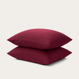 Set van 2 Crimson plum kussenslopen 60x70cm van 100% microvezel met ritssluiting voor luxe comfort en stijl