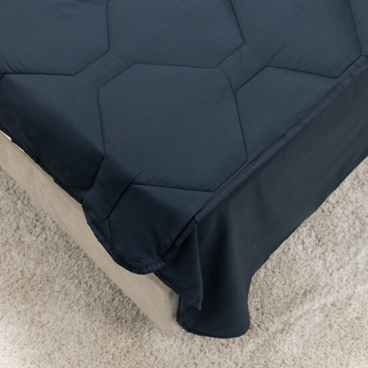 HappyBed Duvet | Dark Blue | For all seasons + tuck-in flap