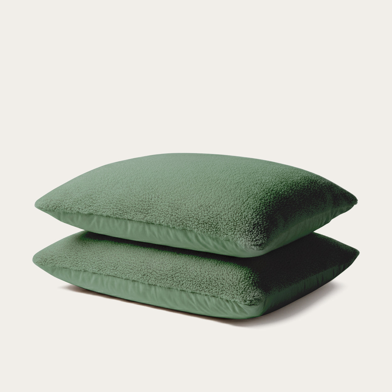 HappyBed Pillowcase | Teddy Dark Green | Set of 2