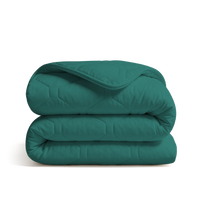 HappyBed Deep Jungle dekbed in groene blauwe tint voor comfortabele nachtrust het hele jaar door